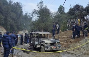 पाथीभरा जाँदै गरेको बोलेरो जिपमा आगलागी : ४ जनाको मृत्यु, २ घाइते