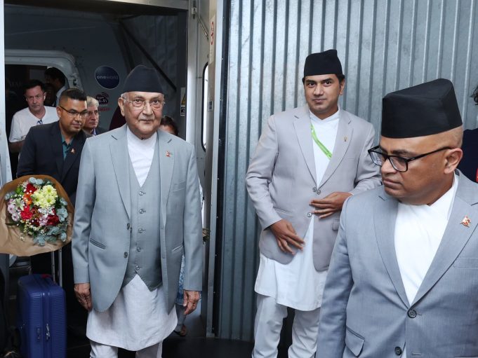 प्रधानमन्त्री ओलीलाई म्याड्रिडमा भव्य स्वागत