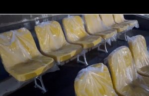 टियु मैदानमा प्याराफिटमा कुर्सी जडान कार्य सुरु