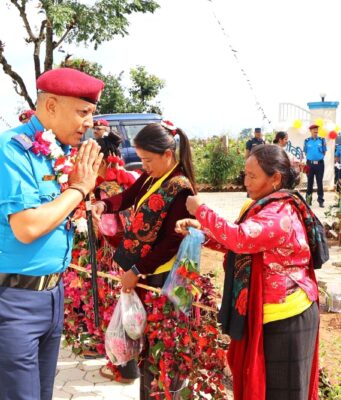 डिआईजी घर्ती क्षेत्रीद्वारा किहुँमा प्रहरी चौकी भवन उद्घाटन