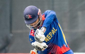 नेपालले १८५ रनको लक्ष्य पछ्याउँदै, ५५ बलमा ८७ रन चाहिन्छ