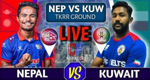 हङकङ टी-२० सिरिजमा कुवेतले दियो नेपाललाई१८६ रनको चुनौती
