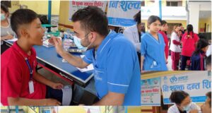 बिश्नुदेवी शिक्षा सदनमा एक दिने निःशुल्क दन्त शिविर सम्पन्न
