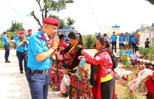 डिआईजी घर्ती क्षेत्रीद्वारा किहुँमा प्रहरी चौकी भवन उद्घाटन