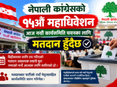 नेपाली कांग्रेसको १५औँ महाधिवेशन : आज नयाँ कार्यसमिति चयनका लागि मतदान